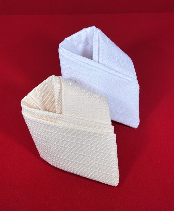 ROYAL Collection Flaschenhals-Krawatte (2 Stück) White & Cream