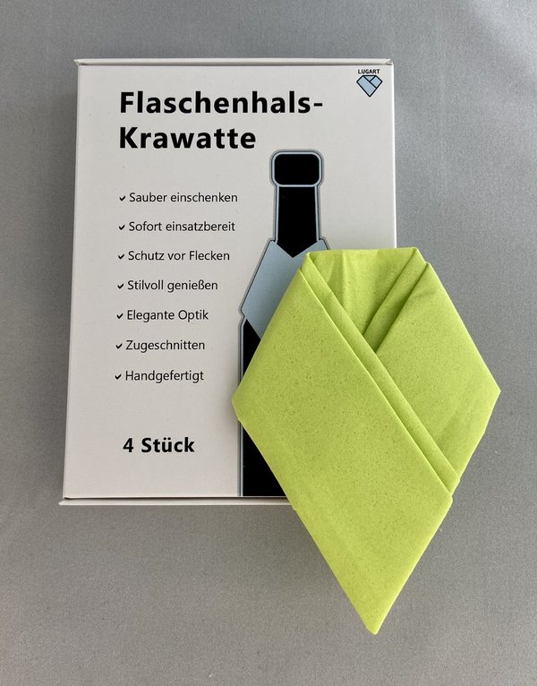 LUGART | Flaschenhals-Krawatte (4 Stück) | Grün